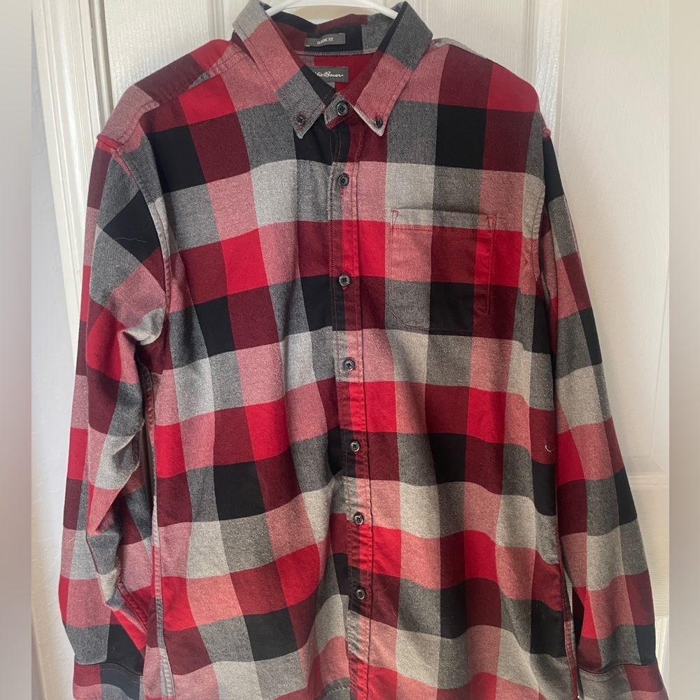 Men’s Eddie Bouer Classic Fit Flannel Shirt Jacket